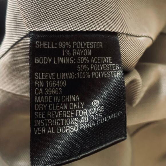 Tahari ASL Size 8 Flower Brooch Pinstripe Blazer Jacket Black White Career - Picture 15 of 15